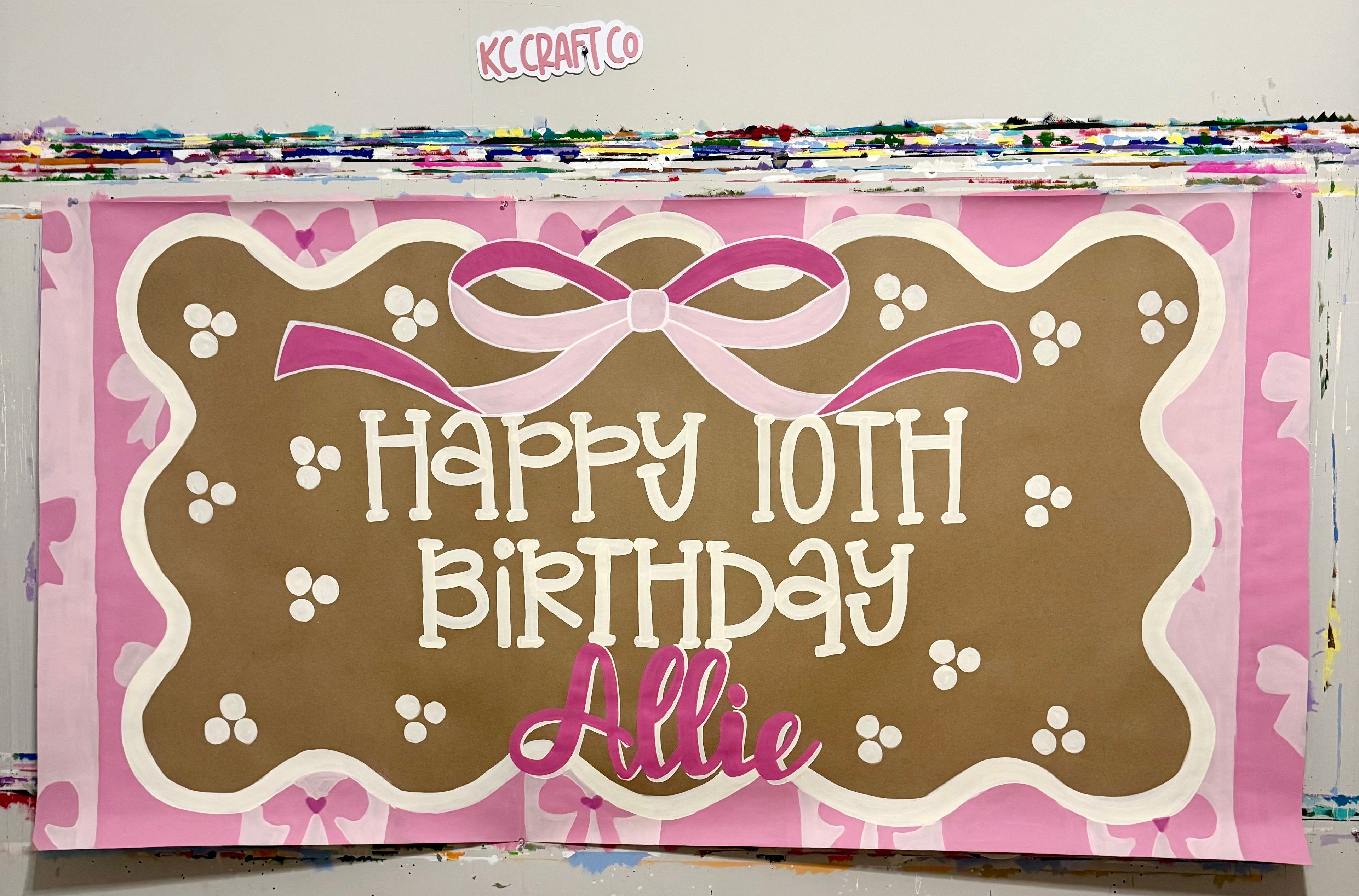 Custom Full- Size Hand-Painted Banner – Choose Your Theme