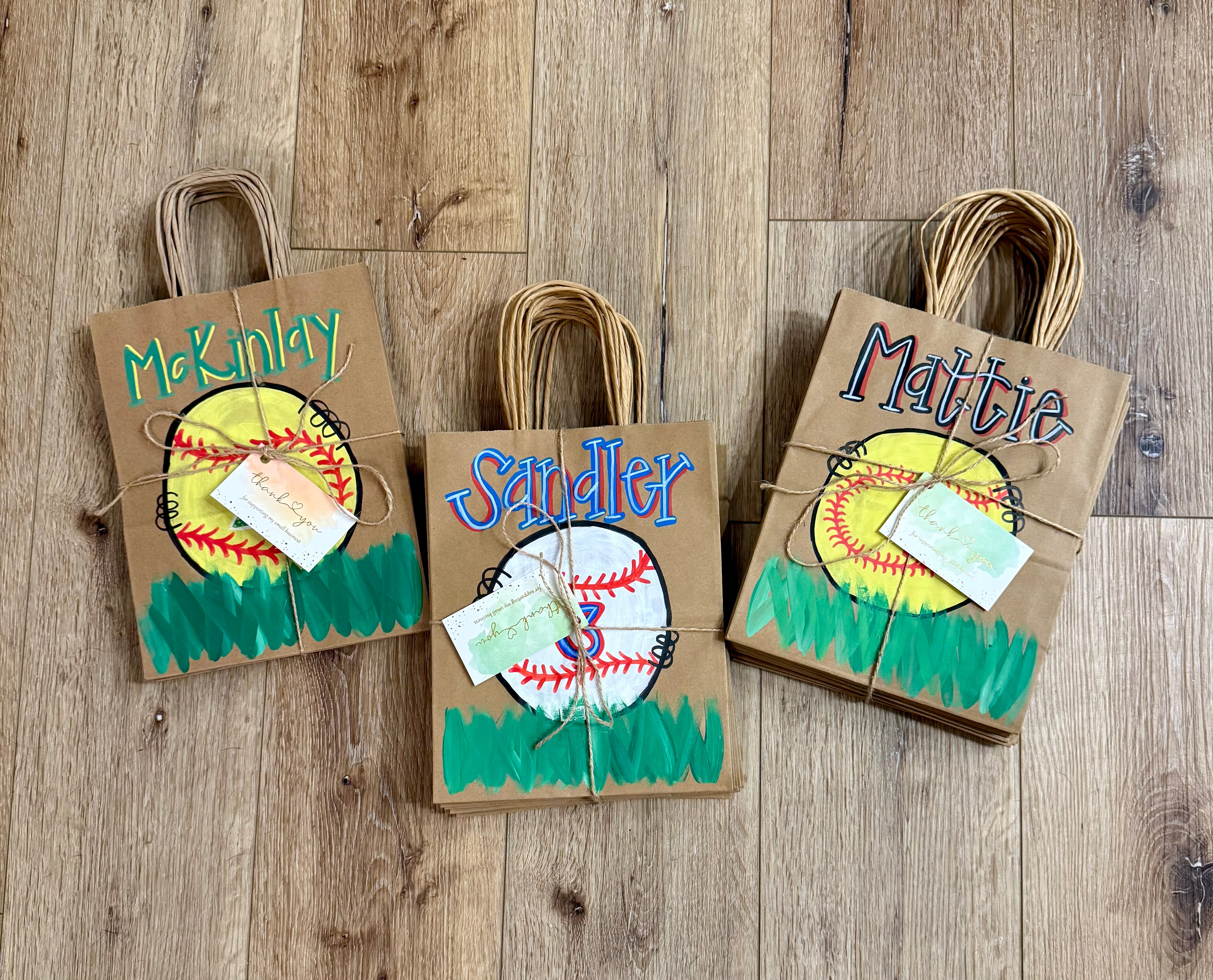 Hand Painted Gift Bags