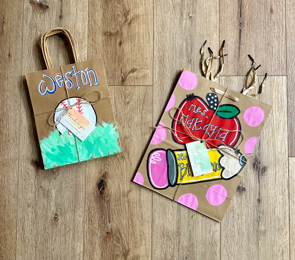 Hand Painted Gift Bags