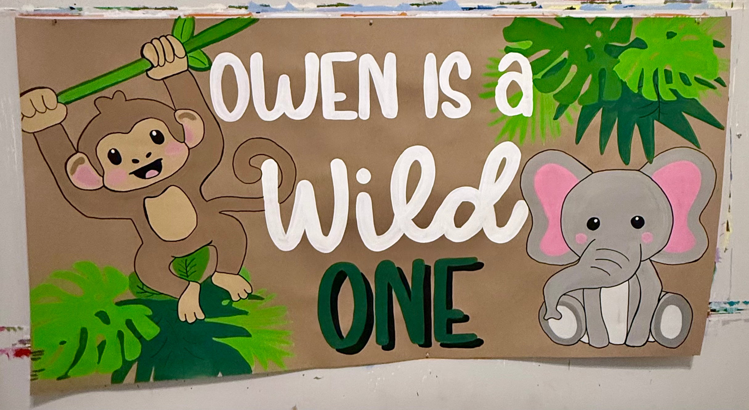 Custom Full- Size Hand-Painted Banner – Choose Your Theme