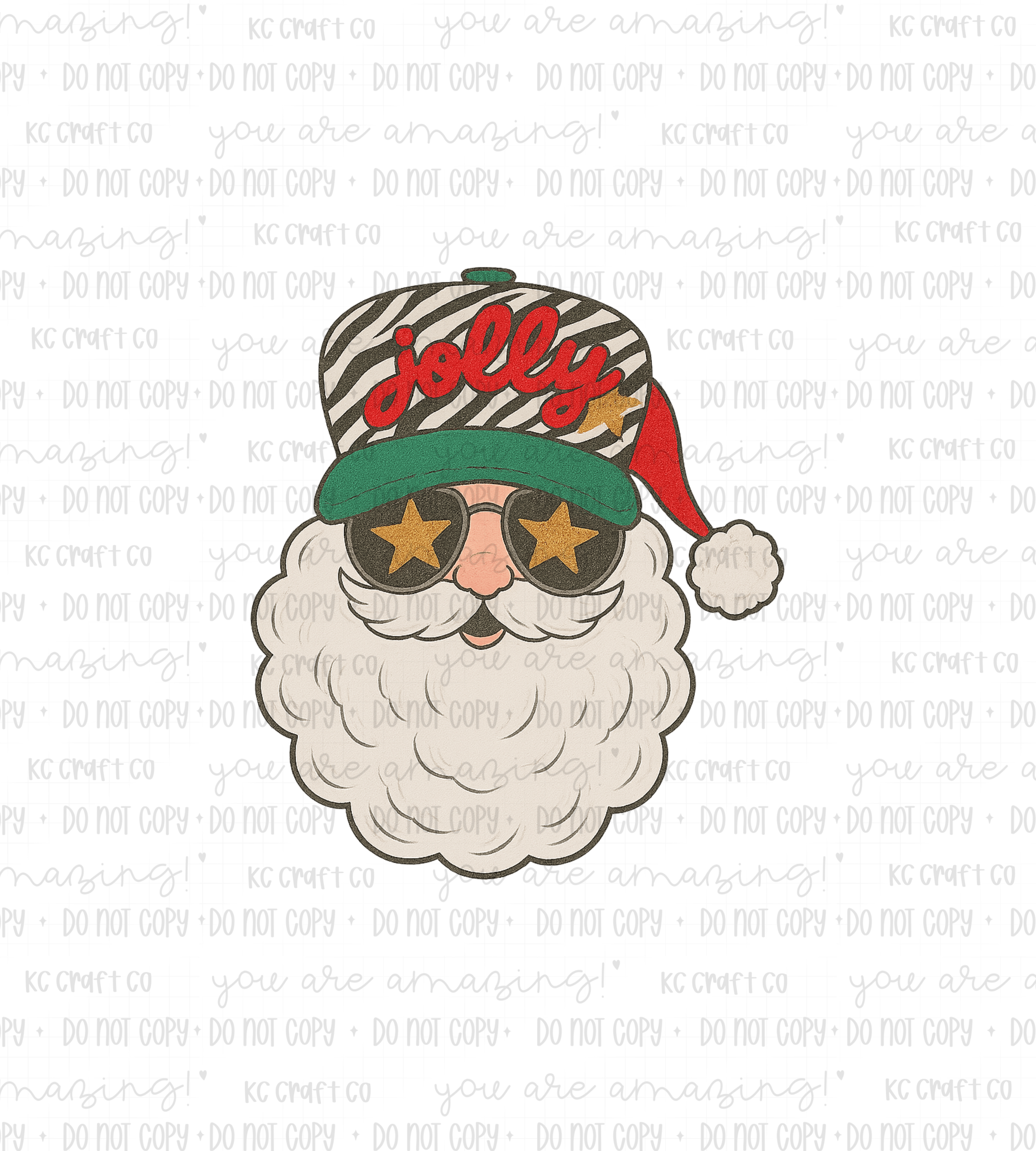 Jolly Santa Retro Christmas Tee • Comfort Colors or Gildan