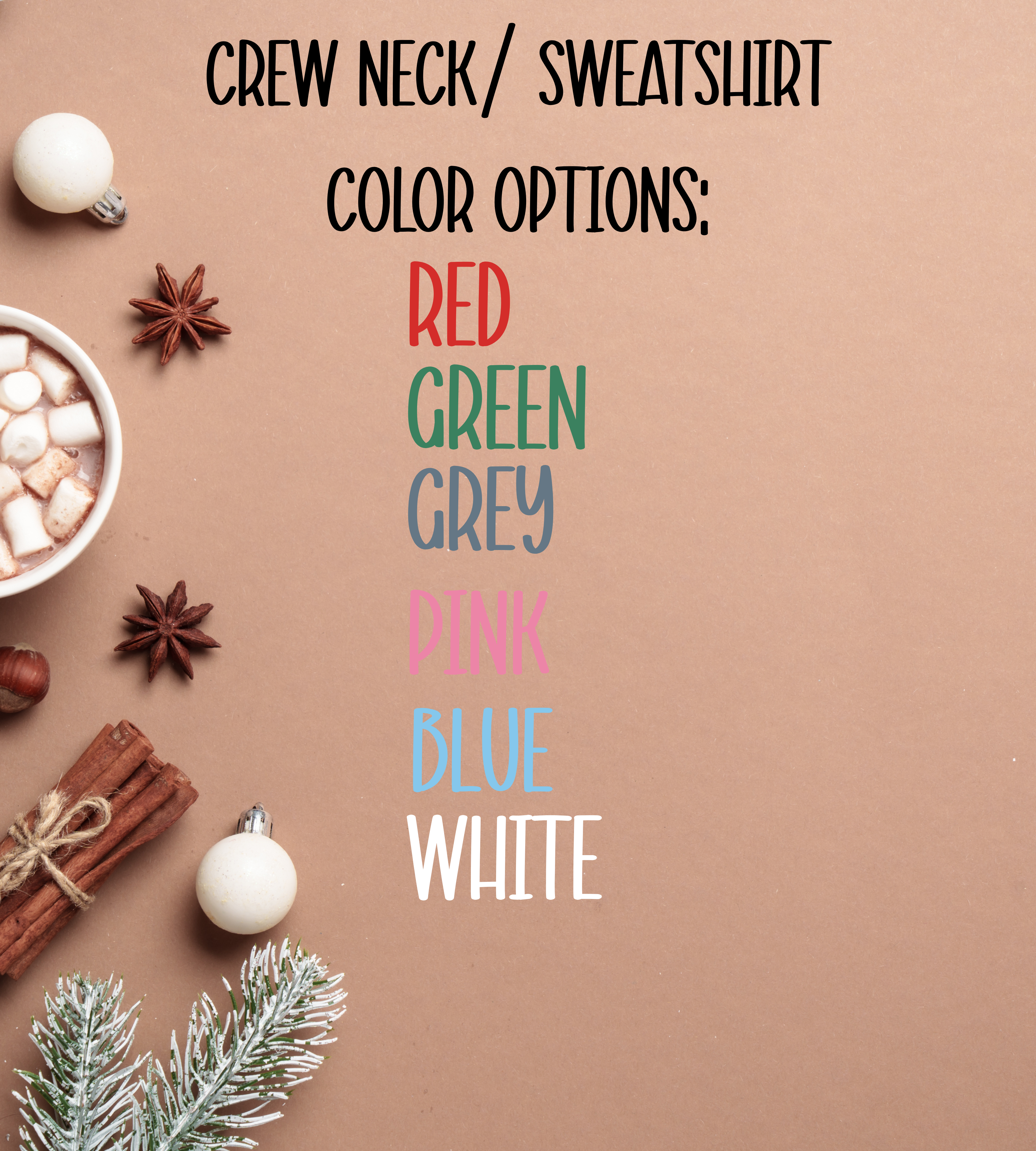 Custom Christmas Name Tee (Kids & Adults) – Red and Green