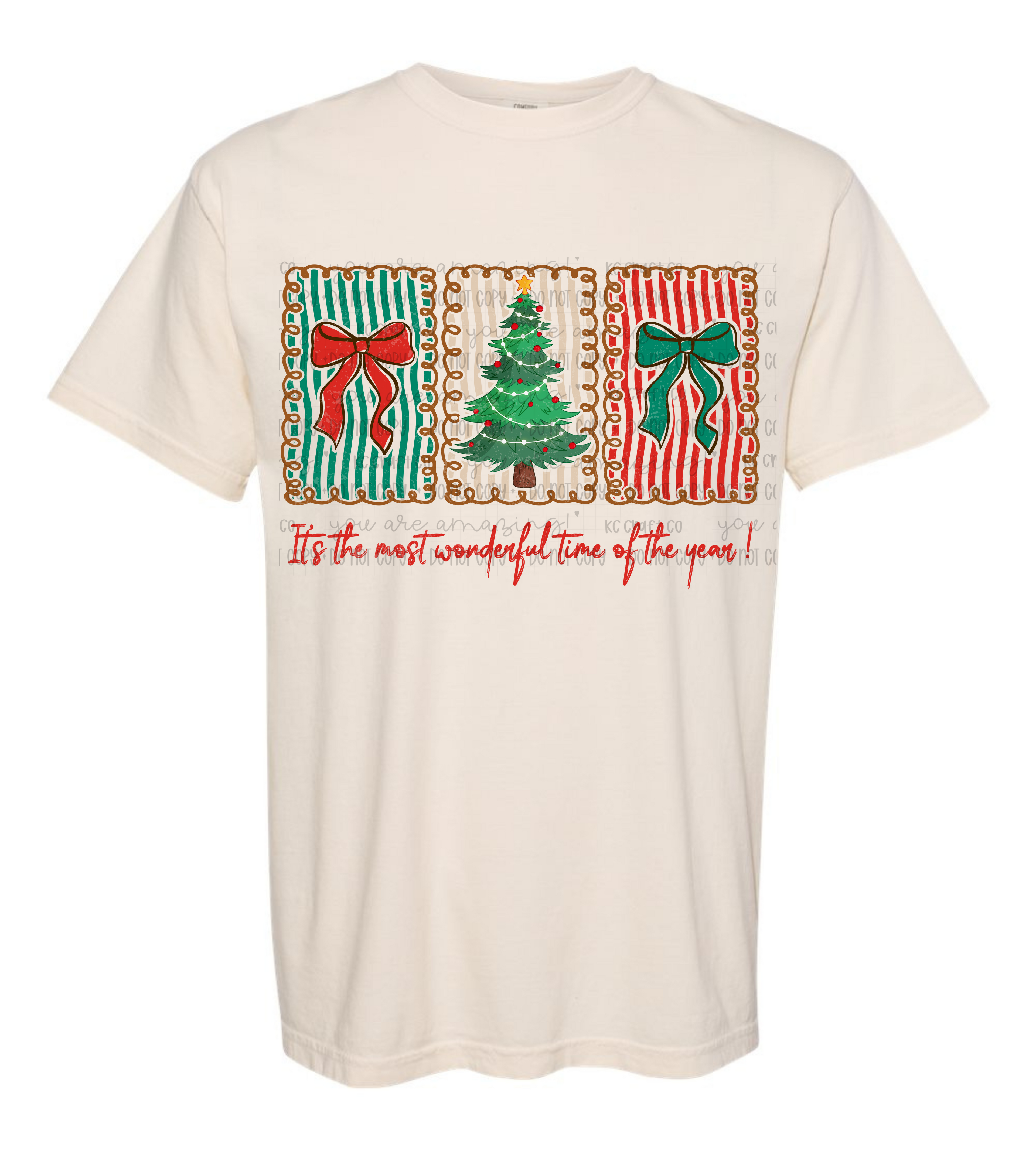 🎄✨ Most Wonderful Time Gingerbread Panel Tee