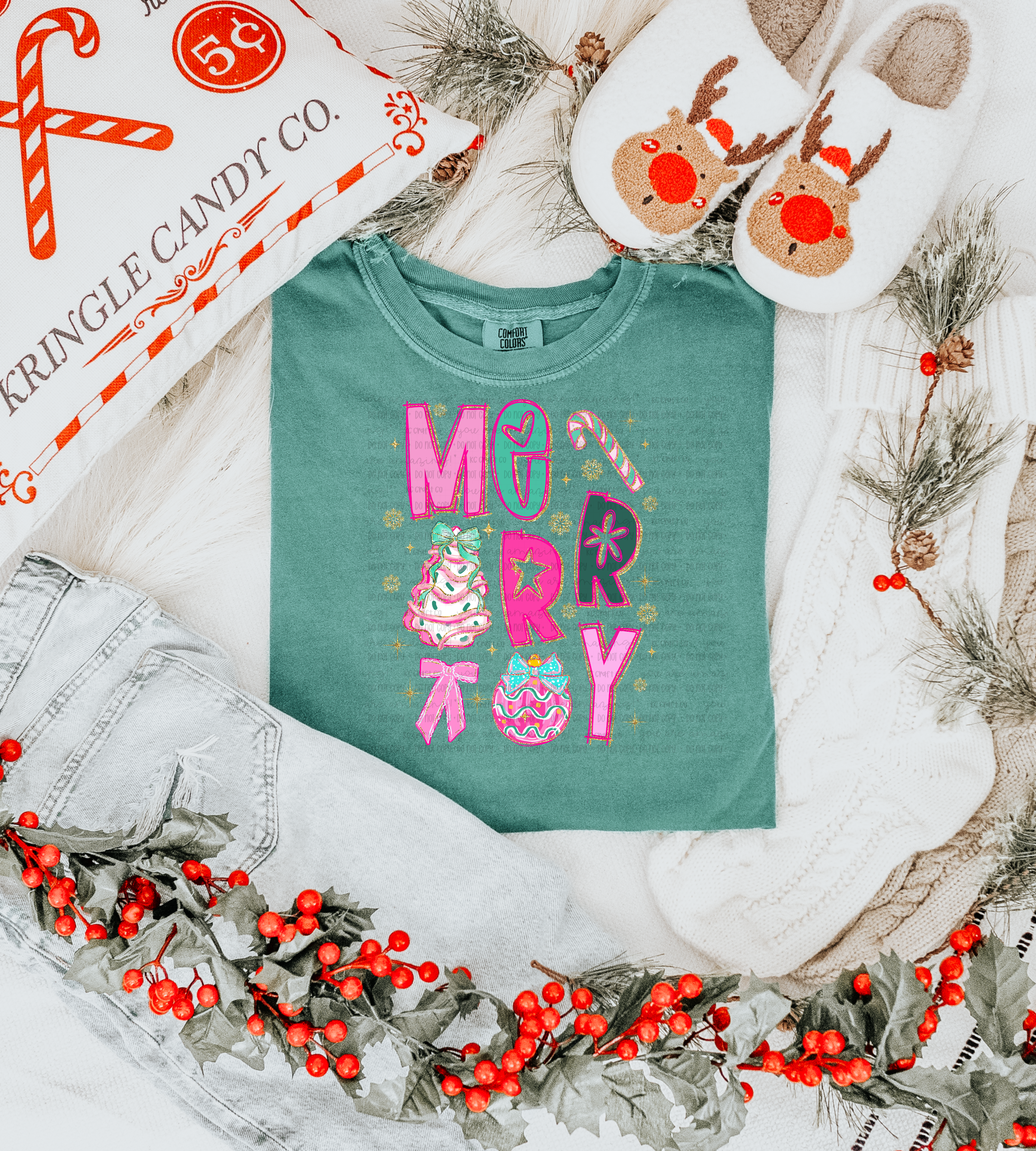 🎄💗 Pastel MERRY Christmas Tee