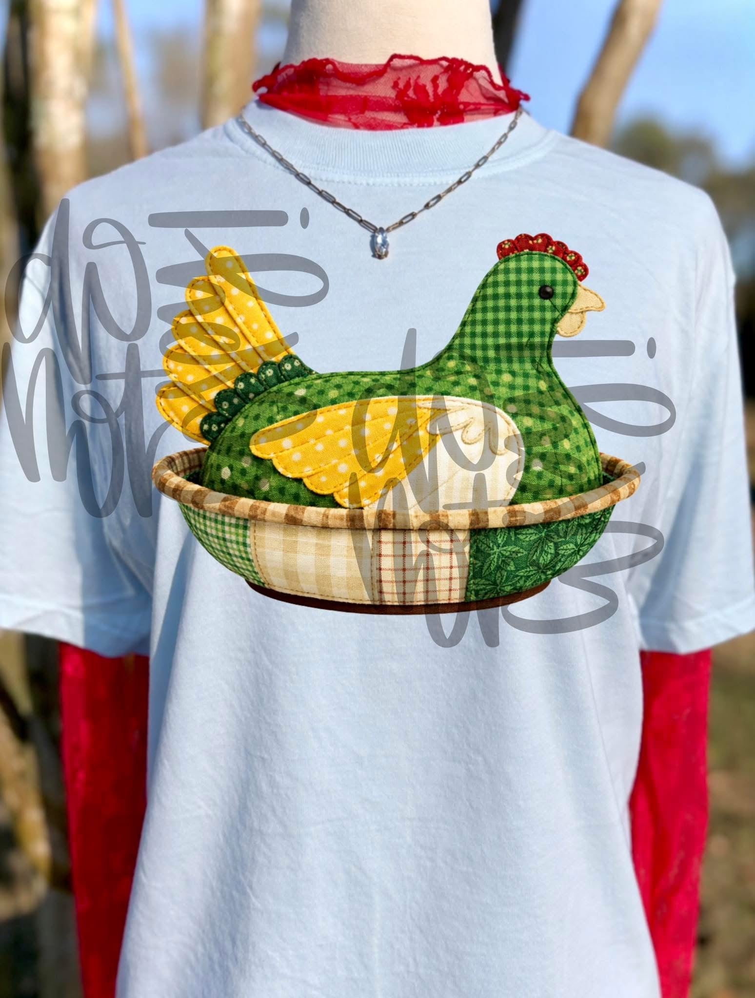 Hen on a Nest Tee | Farmhouse Spring Graphic